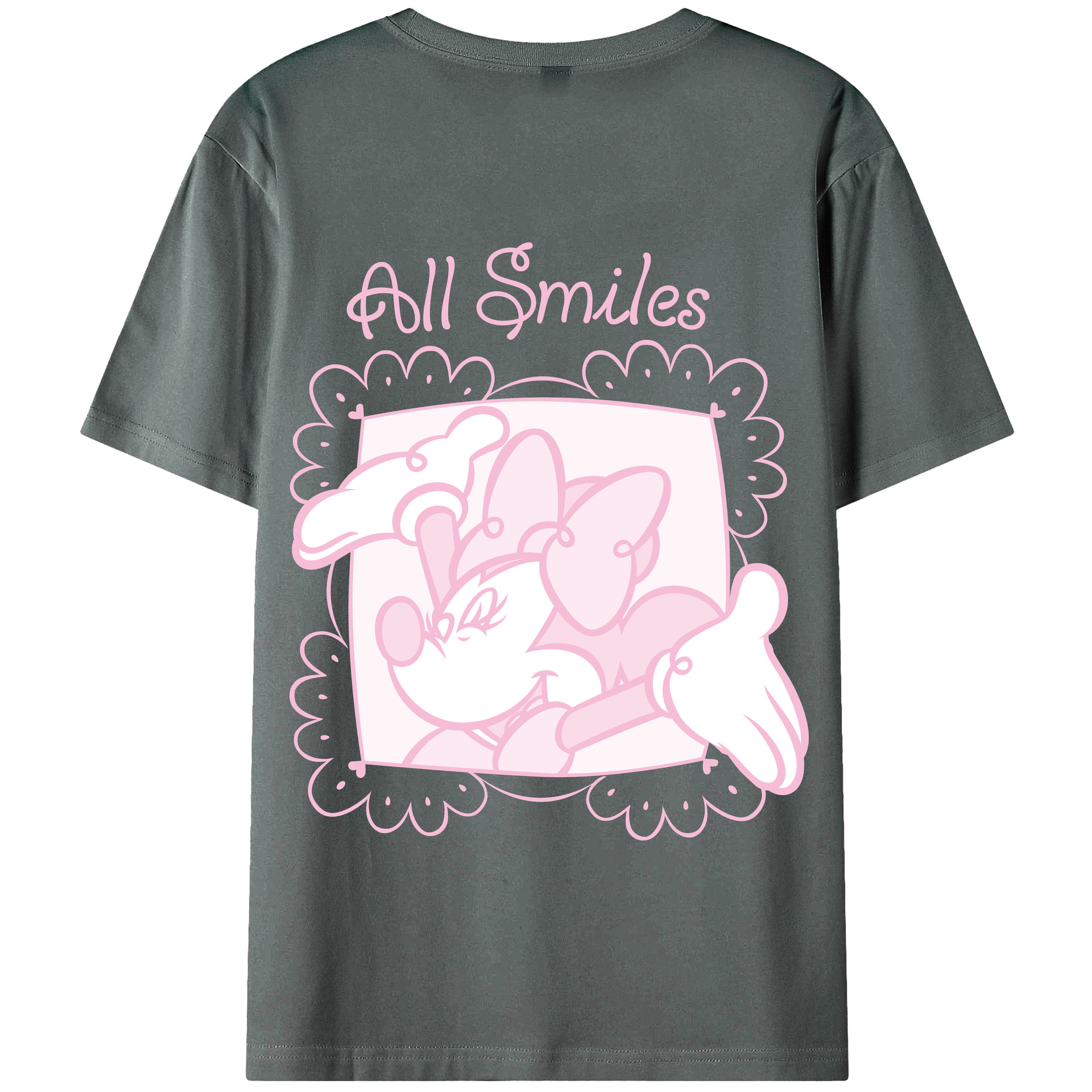 （画像用） ミッキーマウス Mickey Mouse 綿100％半袖Tシャツ（背面プリント）